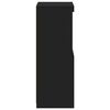 vidaXL Aparador con luces LED negro 41x37x100 cm