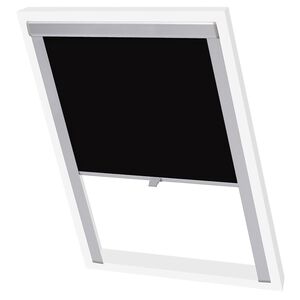 vidaXL Persiana enrollable opaca negra SK06 GGL y GGU