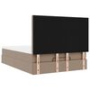 vidaXL Estructura cama otomana colch&oacute;n cappucino cuero sint&eacute;tico