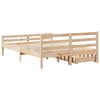 vidaXL Estructura de cama sin colch&oacute;n madera maciza de pino 160x200 cm