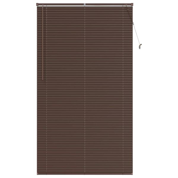 vidaXL Persiana Veneciana Marr&oacute;n Oscuro con Patr&oacute;n 213 x 110 cm PVC