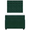 vidaXL Cama box spring con colch&oacute;n terciopelo verde oscuro 90x200 cm