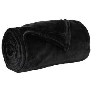 vidaXL Manta Negro 240 x 270 cm 1.69 kg Lana