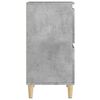 vidaXL Aparadores 2 uds madera contrachapada gris hormigón 60x35x70 cm