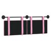 vidaXL Cabecera Colgante Montaje en la pared Rosa 150 x 55 x 5 cm tela