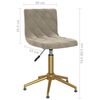 vidaXL Sillas de comedor giratorias 2 uds de terciopelo gris claro