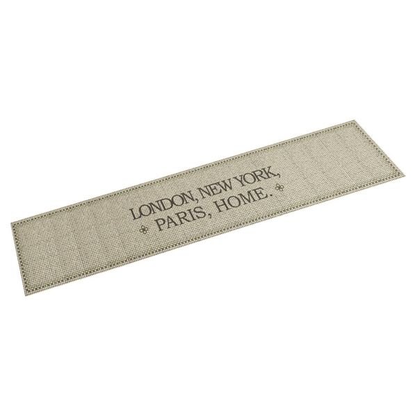 vidaXL Alfombra de cocina lavable terciopelo Capital Home 60x300 cm