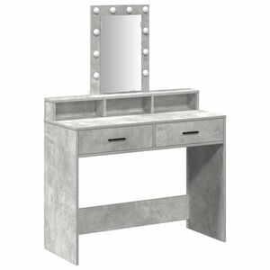 vidaXL Mesa Tocador Gris 100 x 41 x 140 cm Madera de ingenier&iacute;a