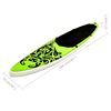 vidaXL Juego de tabla de paddle surf inflable verde 366x76x15 cm