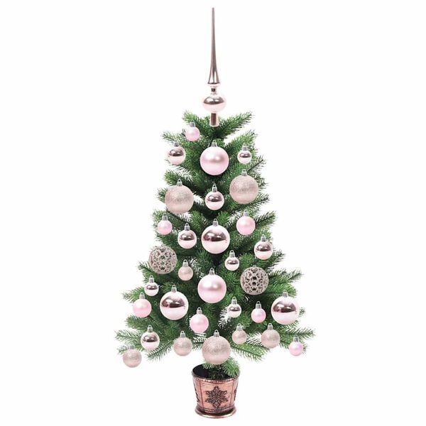 vidaXL Árbol de Navidad con 150 LED con soporte Verde 65 cm PE