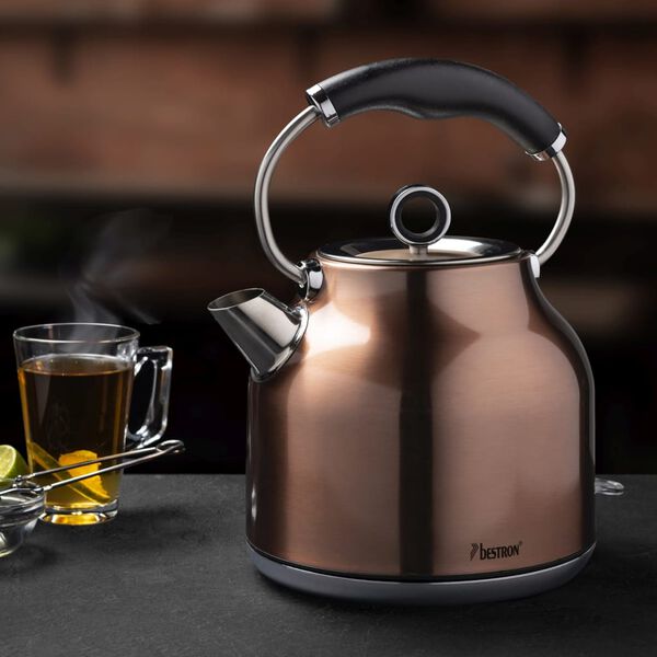 Bestron Hervidor el&eacute;ctrico sin cable AWK2200CO 1,7 L 2200 W cobre