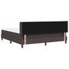 vidaXL Cama tipo Box Spring Marr&oacute;n Oscuro 200 x 180 cm Poli&eacute;ster