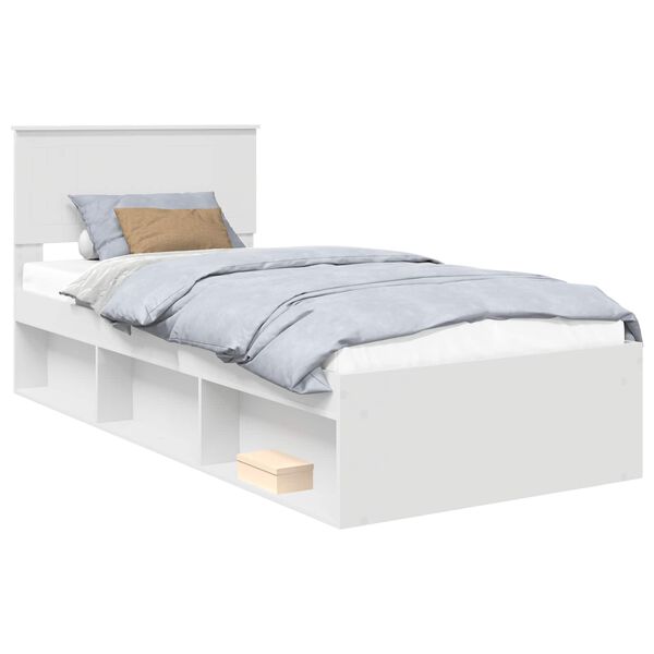 vidaXL Estructura de cama 90 x 190 cm Madera de pino macizo