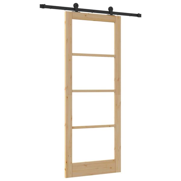 vidaXL Puerta Corredera ORKDAL Natural 83 x 211 cm