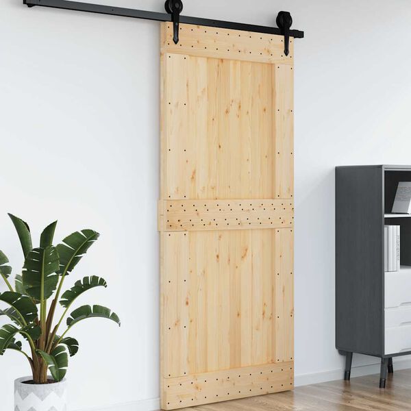 vidaXL Puerta NARVIK madera maciza pino 100x210 cm