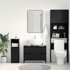 vidaXL Gabinete de Lavabo para Ba&ntilde;o Roble Negro 80 x 33 x 60 cm