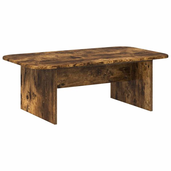 vidaXL Mesa de Caf&eacute; Roble ahumado 93 x 53 x 33 cm Madera de ingenier&iacute;a