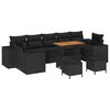 vidaXL Conjunto de sof&aacute; de jard&iacute;n 10 pcs Negro rat&aacute;n sint&eacute;tico