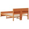 vidaXL Estructura de cama con cabecera Marr&oacute;n cera 120 x 190 cm