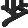 vidaXL Mesa de Bar Negro 55 x 55 x 107 cm HDPE