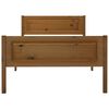 vidaXL Estructura cama sin colchón madera pino marrón miel 100x200 cm