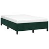 vidaXL Estructura cama sin colch&oacute;n terciopelo verde oscuro 120x190cm