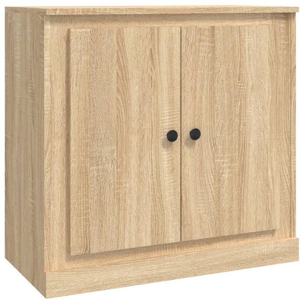 vidaXL Aparador de madera contrachapada roble Sonoma 70x35,5x67,5 cm