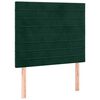 vidaXL Cabecero Terciopelo Verde Oscuro 100x5x118/128 cm