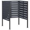 vidaXL Pantalla para contenedor de basura 85 x 85 x 113 cm Acero