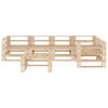 vidaXL Juego de muebles de pal&eacute;s para jard&iacute;n 6 piezas de madera