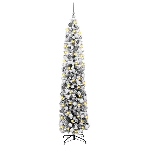 vidaXL &Aacute;rbol de Navidad artificial Verde 180 cm PVC, Acero y Pl&aacute;stico
