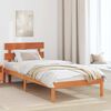 vidaXL Estructura de cama Marrón 80 x 200 cm Madera maciza de Pino