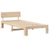 vidaXL Estructura de cama Natural 100 x 200 cm Madera de pino macizo