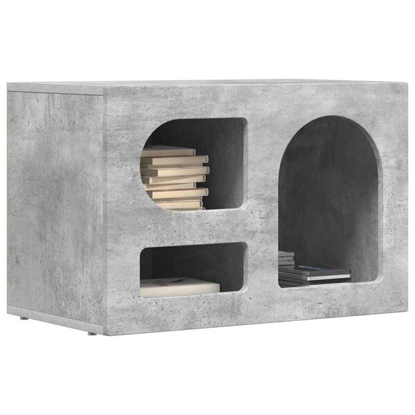 vidaXL Mueble de TV Gris Concreto 60 x 35 x 40 cm Madera de ingenier&iacute;a