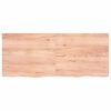 vidaXL Estante pared madera roble tratada marrón claro 120x50x(2-4) cm
