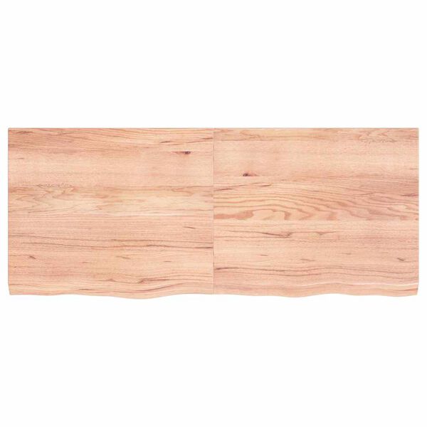 vidaXL Estante pared madera roble tratada marrón claro 120x50x(2-4) cm