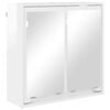 vidaXL Armario con espejo de ba&ntilde;o brillante 60 x 20 x 60 cm