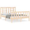 vidaXL Estructura de cama sin colch&oacute;n madera de pino blanca 140x200 cm