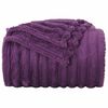 vidaXL Manta Morado 150 x 130 cm Lana