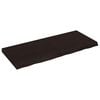 vidaXL Estante pared madera roble tratada marr&oacute;n oscuro 120x50x(2-6)cm