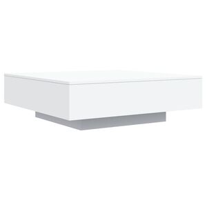 vidaXL Mesa de centro madera de ingenier&iacute;a blanco 100x100x31 cm