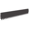 vidaXL Borde de C&eacute;sped 20 pcs 103 x 20 cm Acero Negro