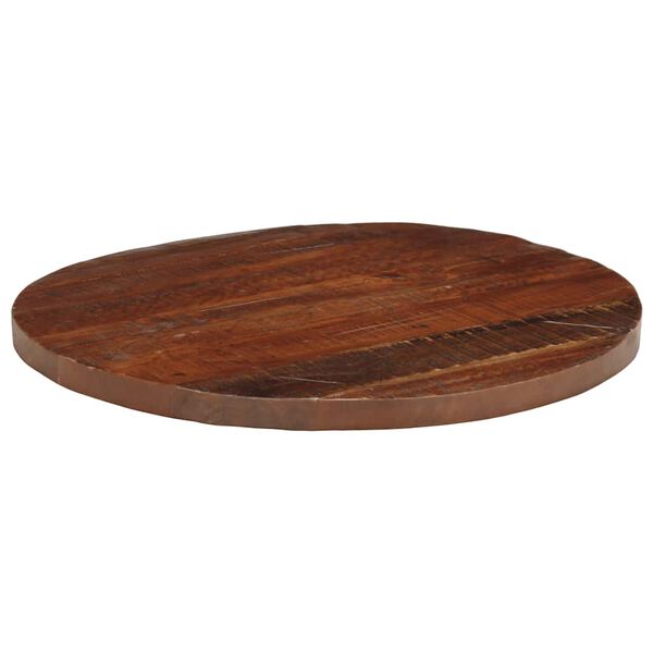 vidaXL Tablero de mesa redondo madera maciza reciclada &Oslash; 80x2,5 cm