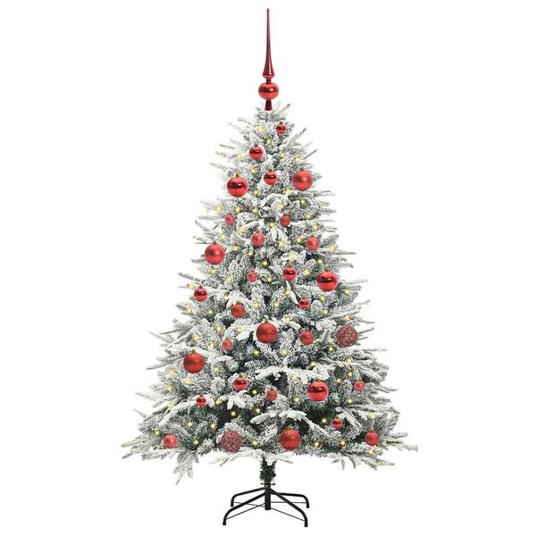 vidaXL &Aacute;rbol de Navidad Artificial Pre-iluminado con Juego de Bolas