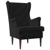 vidaXL Sill&oacute;n Negro Terciopelo