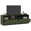 vidaXL Muebles para TV 2 unidades acero verde oliva 67x39x44 cm