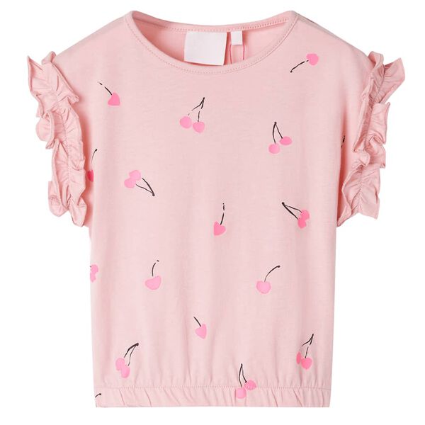 Camiseta infantil rosa claro 116