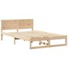 vidaXL Estructura de cama Natural 140 x 190 cm Madera de pino macizo