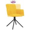vidaXL Sillas de comedor giratorias 2 uds terciopelo amarillo