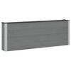 vidaXL Arriate elevado 2 uds. Negro 200 x 30 x 72 cm WPC y Aluminio
